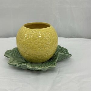 McCoy USA Orange on Leaf Planter Vintage 1950s.‎ Great Condition!